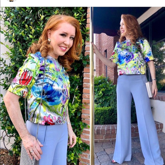 Beautiful colorful couture top. Fabulous fabric!